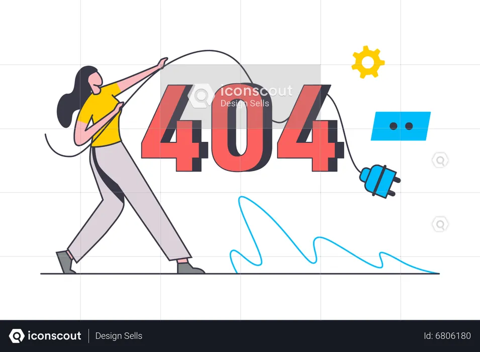 Erreur de connexion 404  Illustration