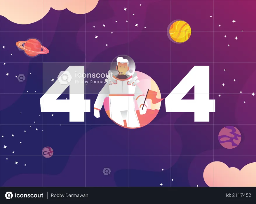 404 ERROR  Illustration