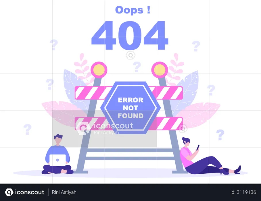 404 Error  Illustration