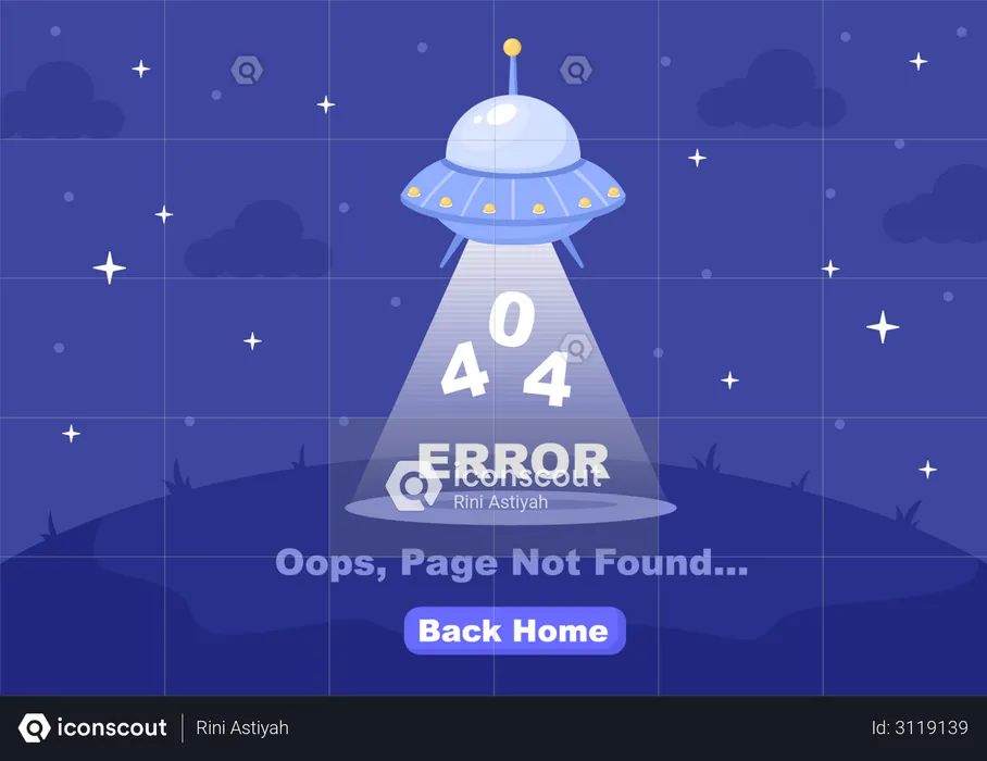 404 Error  Illustration