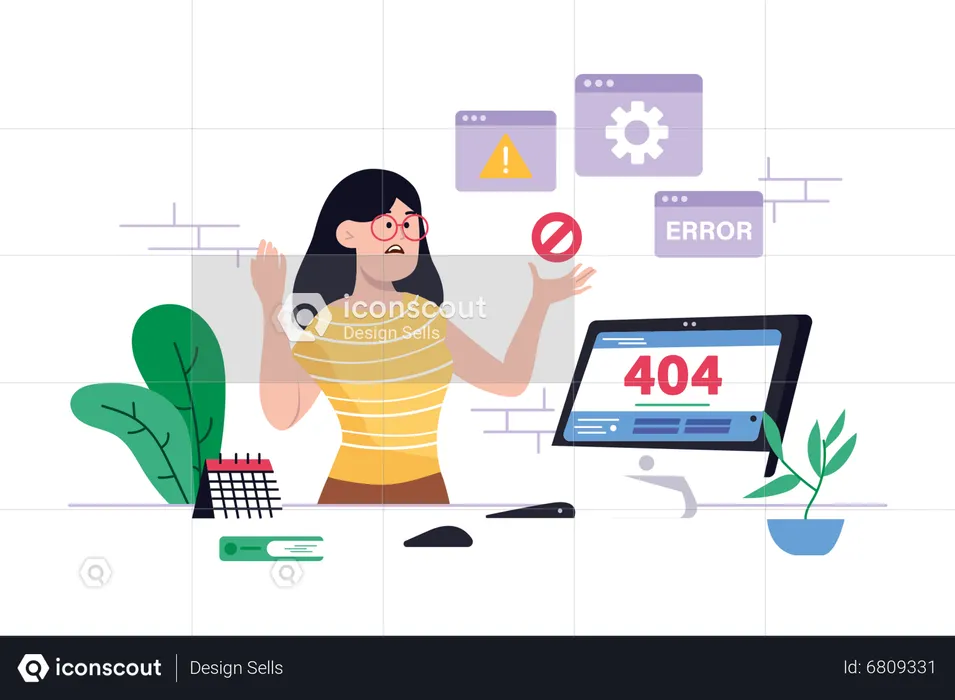 404 error  Illustration