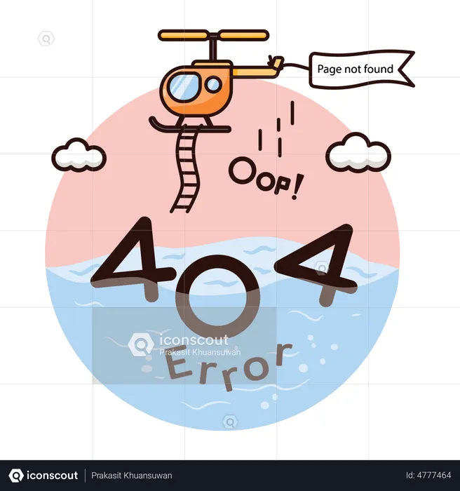 404 Error  Illustration