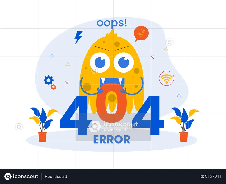 404 Error  Illustration