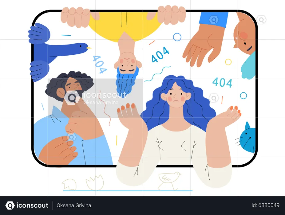 404 error  Illustration