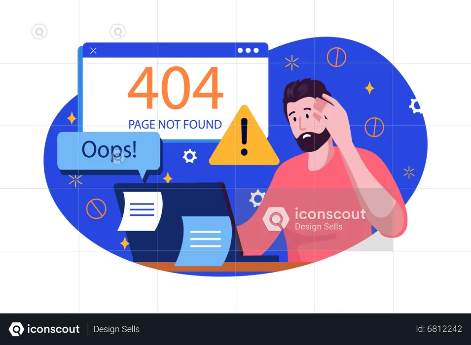404 error  Illustration