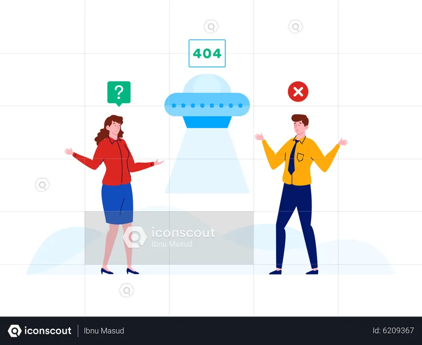 404 error page  Illustration