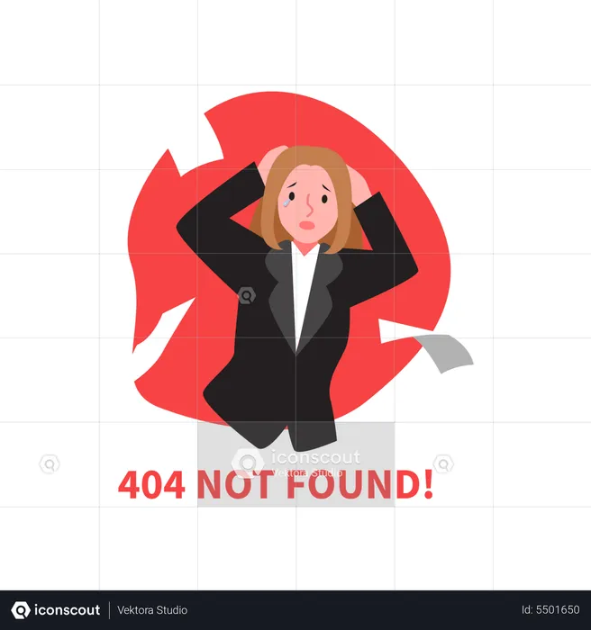 404 não encontrado  Ilustração