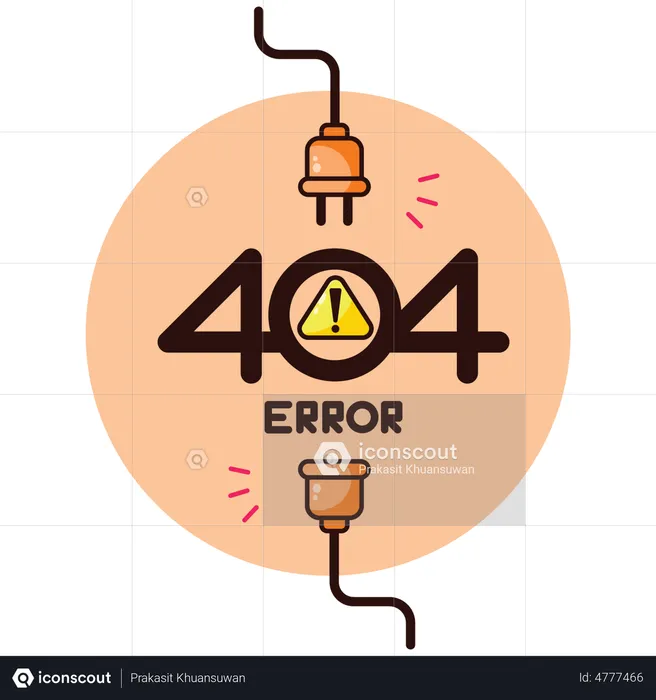 404 Network Disconnected  Illustration