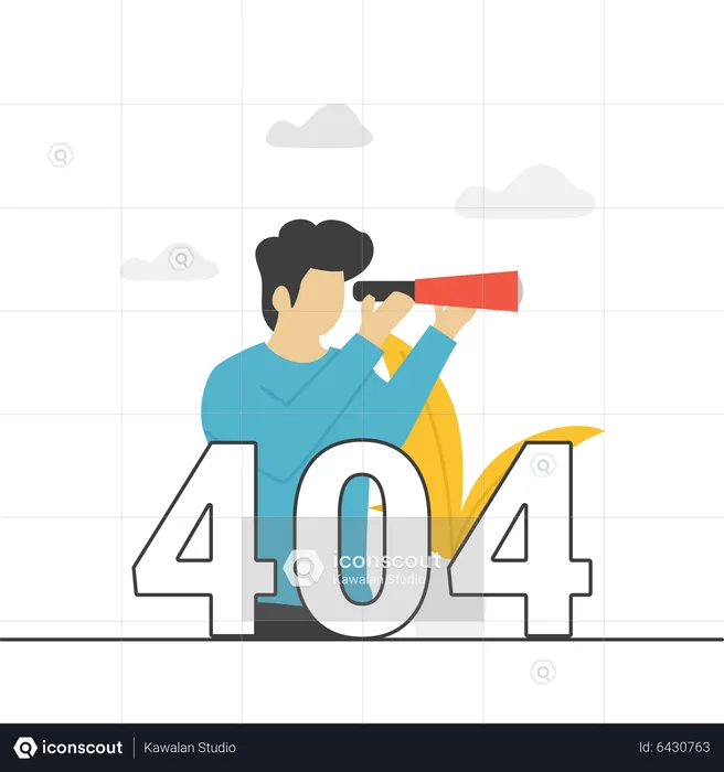 404 Nicht gefunden  Illustration