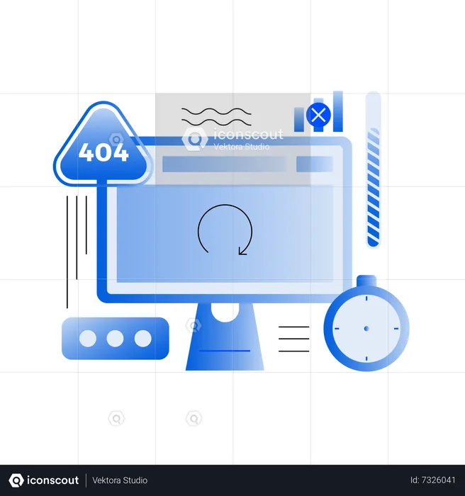 404 Not Found Network  Illustration