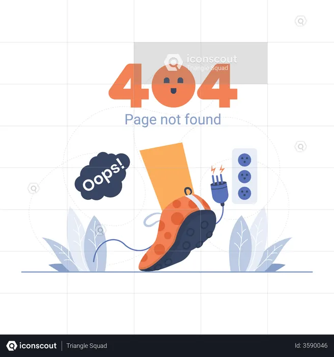 404 page error  Illustration