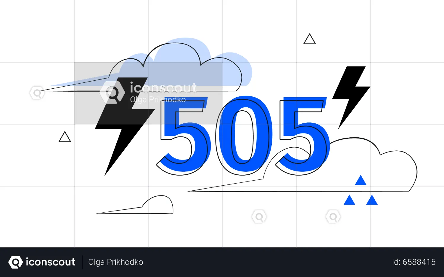 505 Error Illustration - Free Download Design & Development ...