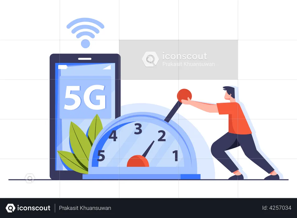 Internet 5G  Illustration