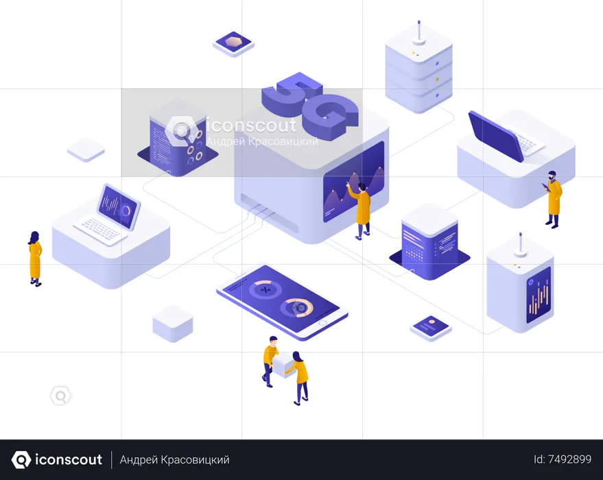 5G Signal  Illustration