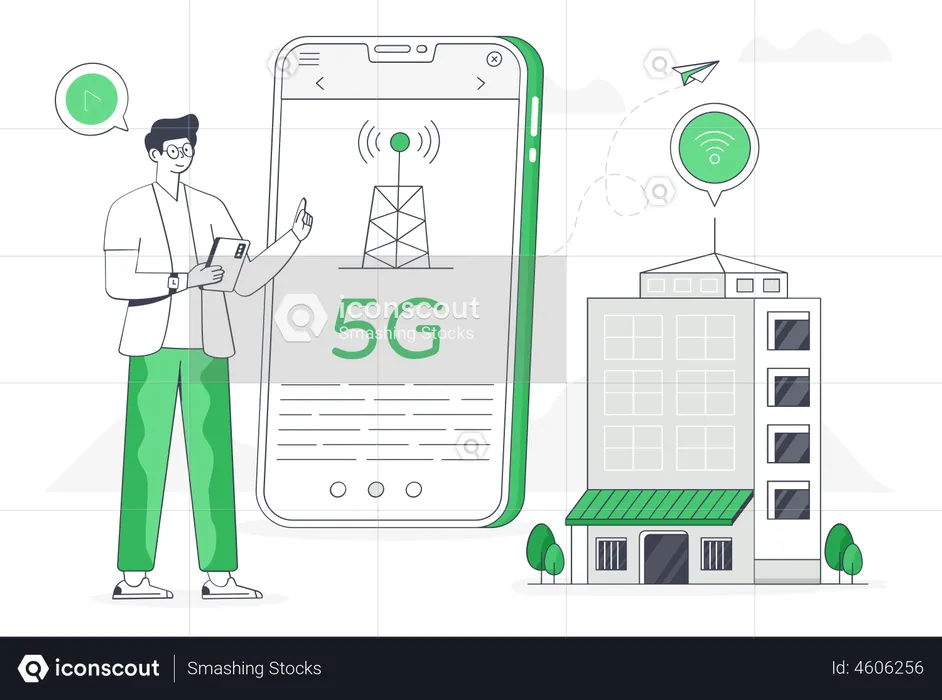 5G Technology  Illustration