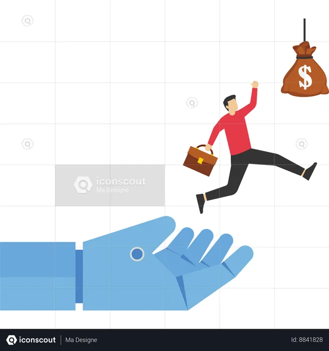 A Helping Hand  Illustration