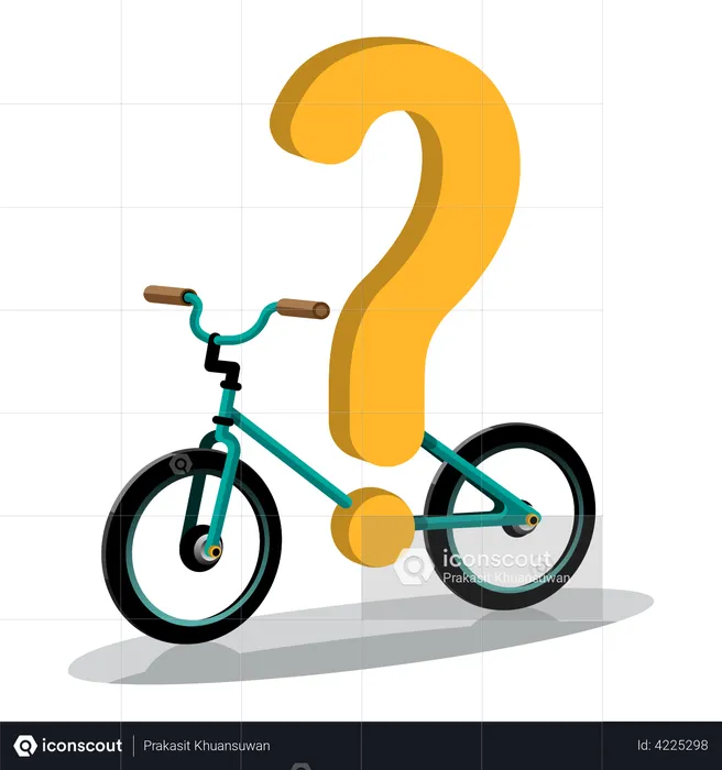 A riddle guess who rode this bike  Illustration