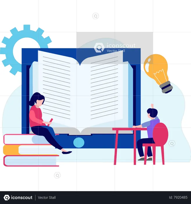 A student has a question  Illustration