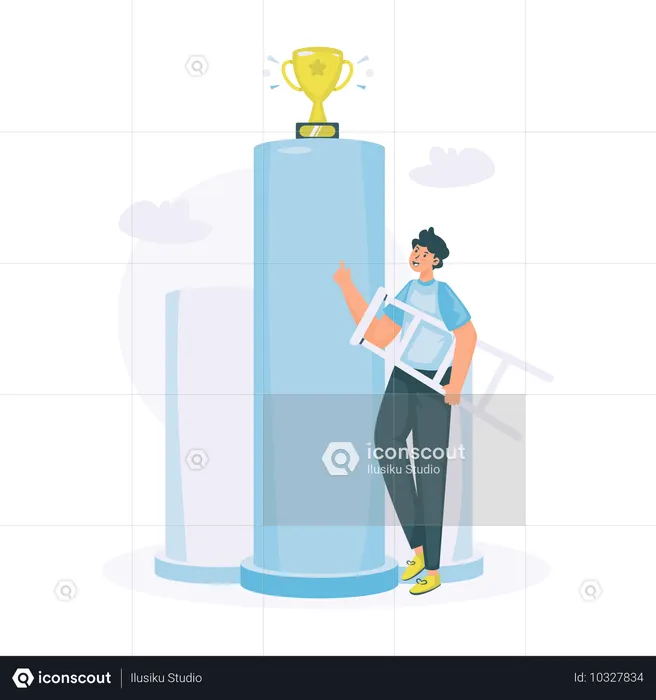 A way to get a trophy  Illustration