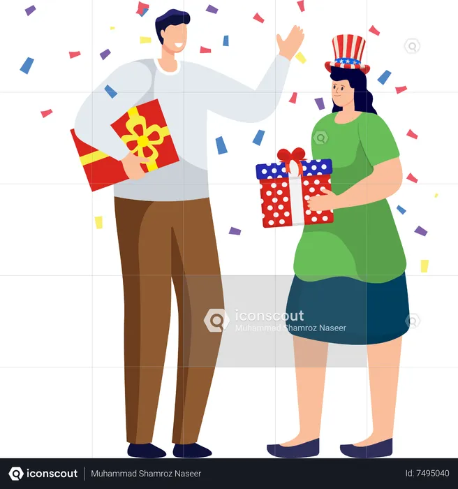 A Woman's Generous Token of Independence and Liberty  Illustration
