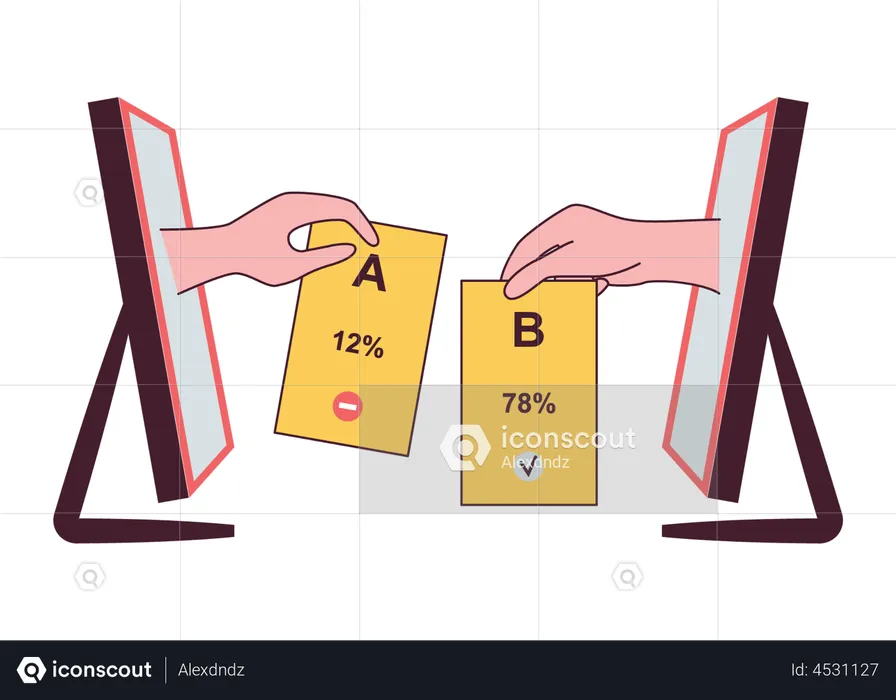 AB Testing  Illustration