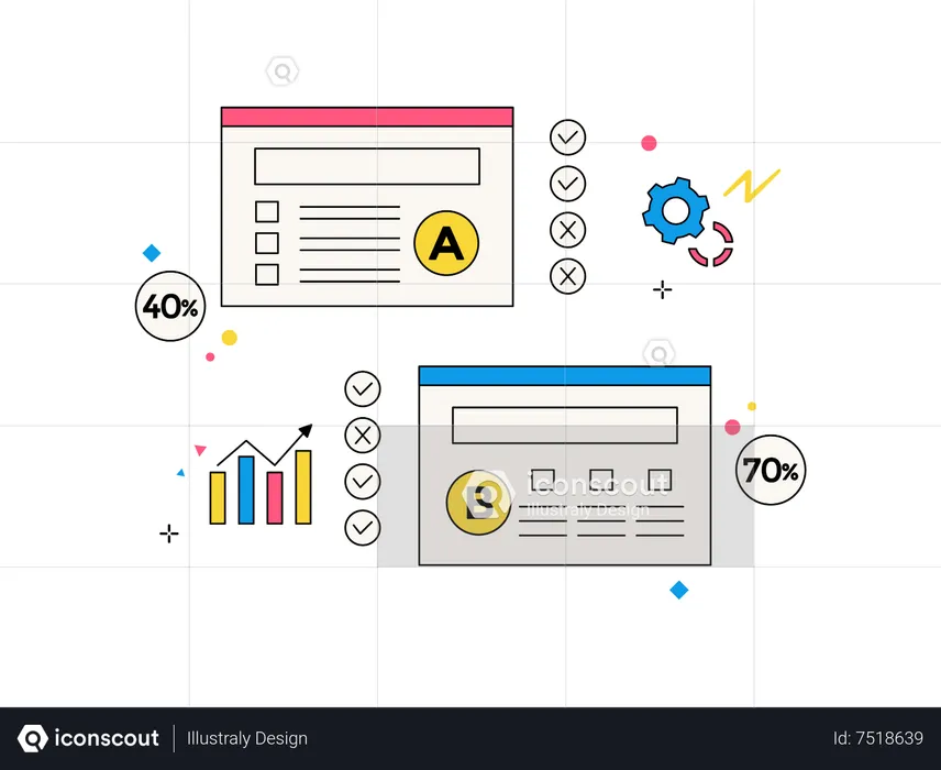 AB testing  Illustration