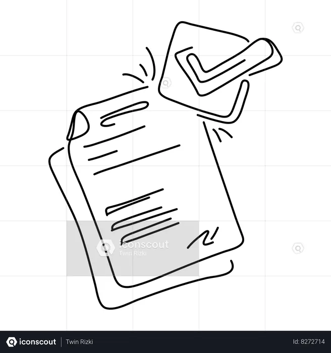 Accept Document  Illustration