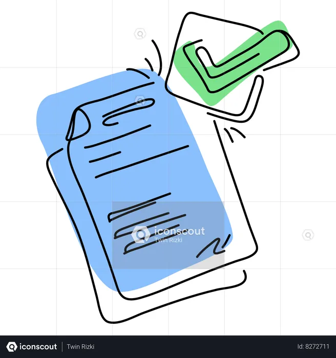 Accept Document  Illustration