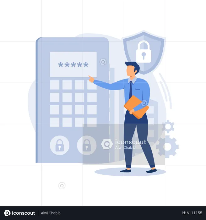 Acces control system  Illustration