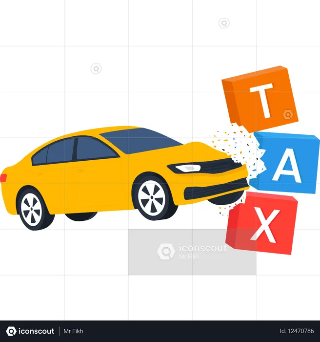 Blocs fiscaux pour les accidents de voiture  Illustration