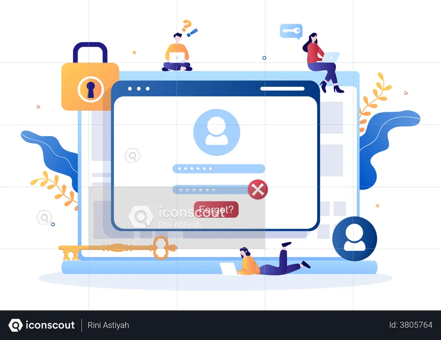 Account Login password  Illustration