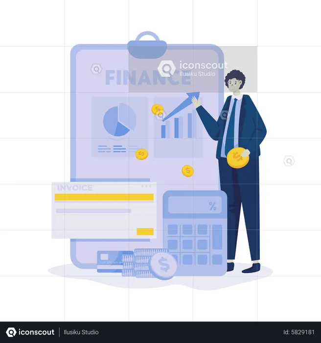 Accounting finance division  Illustration