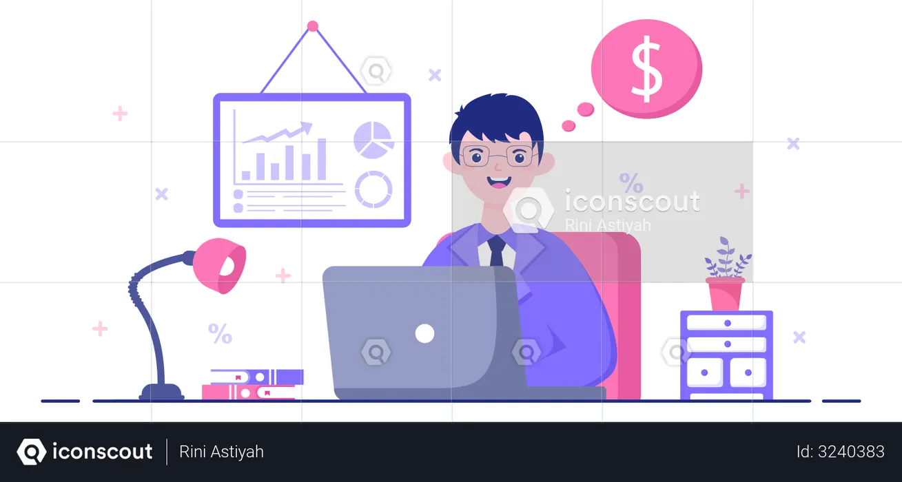 Accounting Manager  Illustration