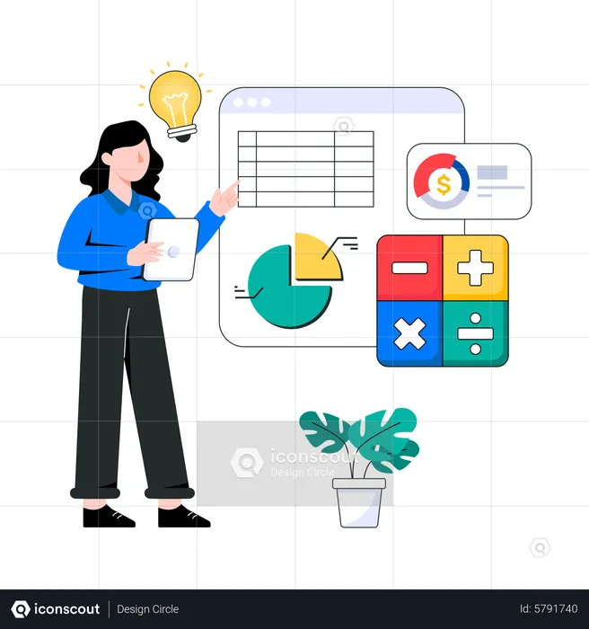 Accounting Software  Illustration