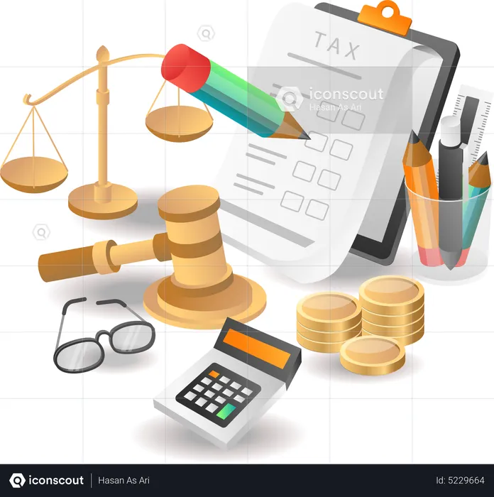 Accounting tax data company  Illustration