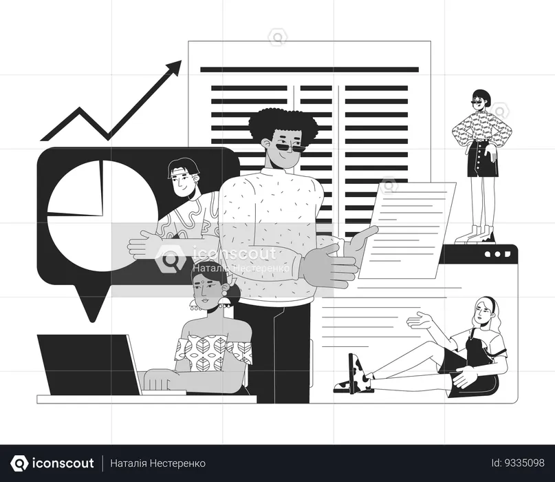Accounting work  Illustration