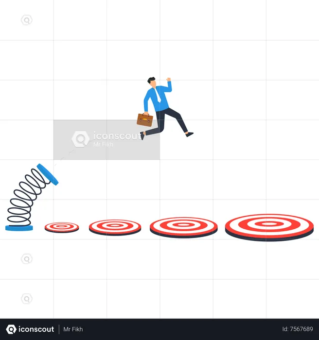 Achieve target  Illustration