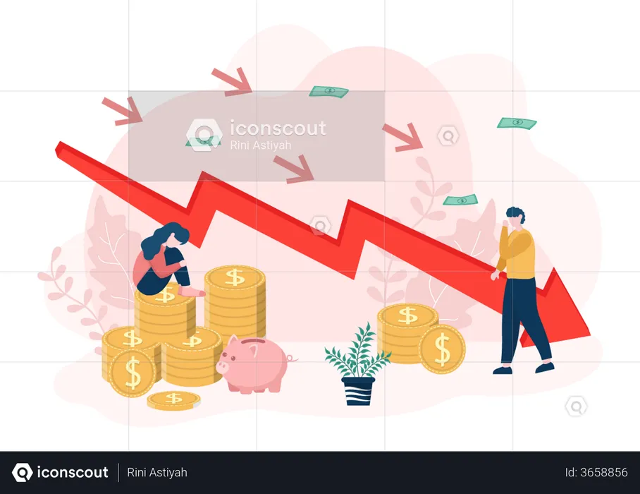 Les actionnaires ont perdu leurs économies  Illustration