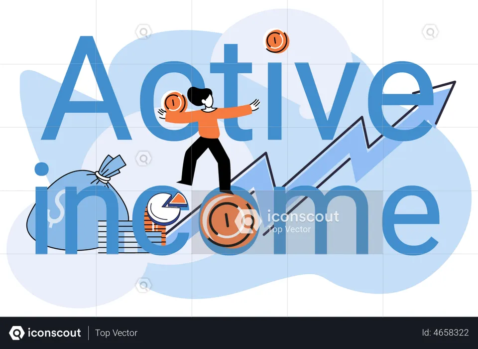 Active Income  Illustration