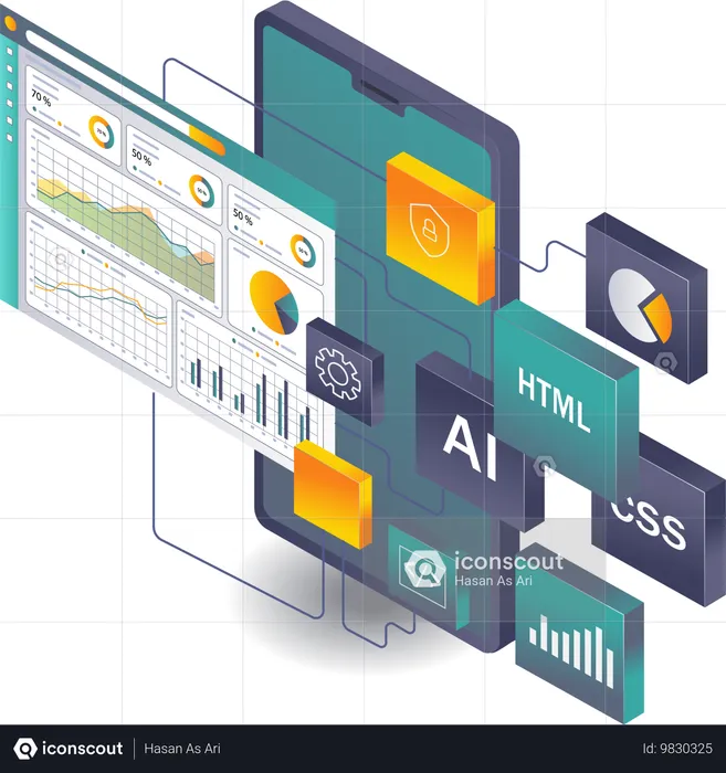 Actualizaciones de la aplicación de análisis de programación de lenguajes para teléfonos inteligentes  Ilustración