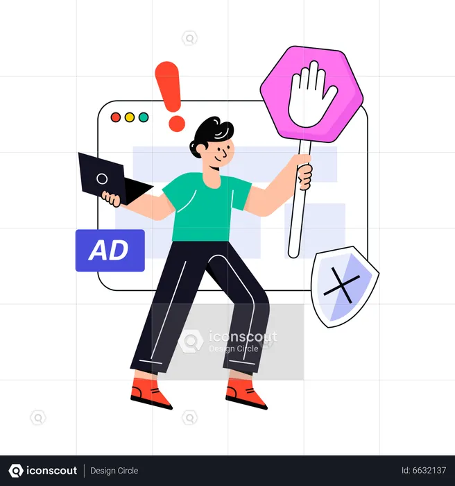Ad Blocking  Illustration
