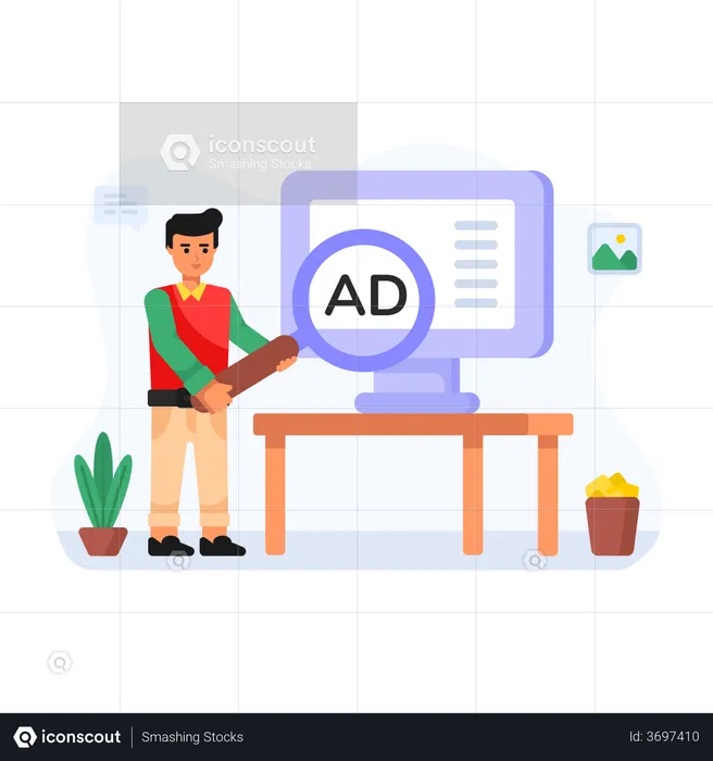Ad Search  Illustration