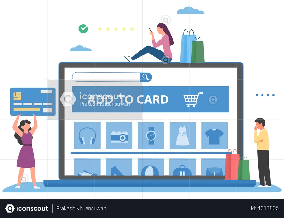 Add To Cart  Illustration