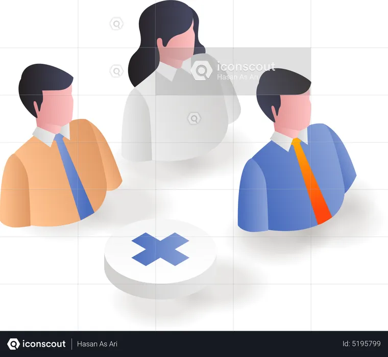 Adding a new candidate to team network  Illustration