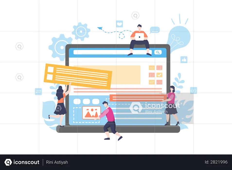 Adding Content to the site  Illustration