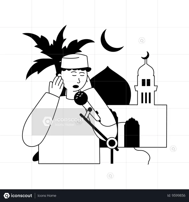 Adhan  Illustration