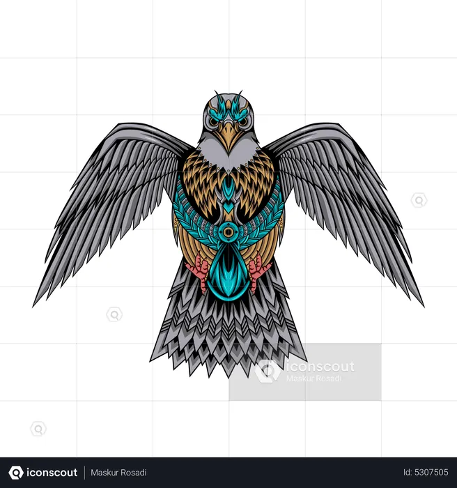 Adler-Ornament  Illustration