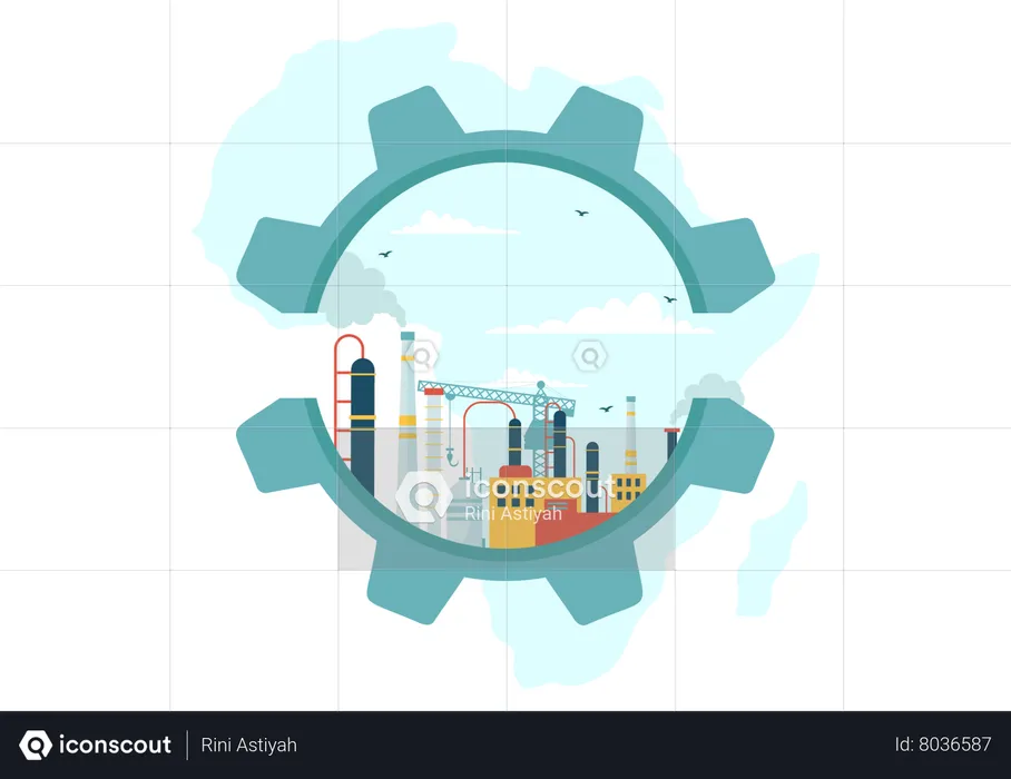 Africa Industrialization Day  Illustration