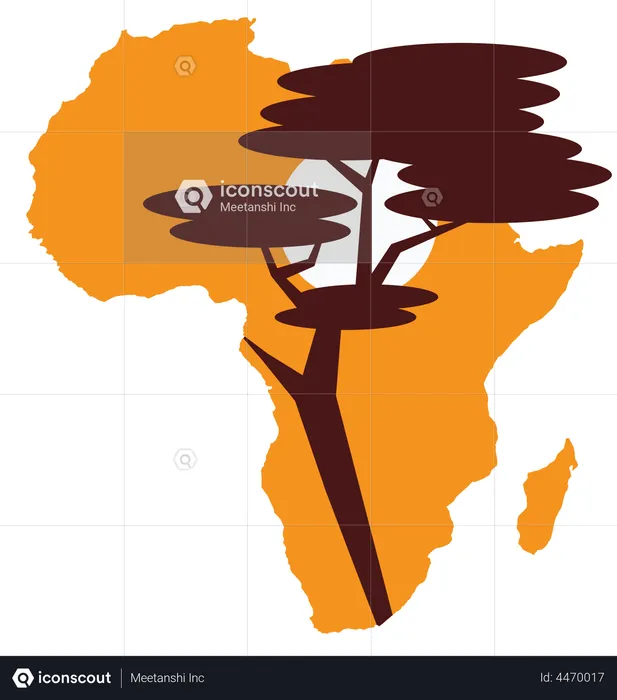 Africa Map  Illustration