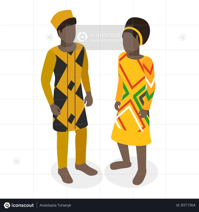 African Outfit  Illustration